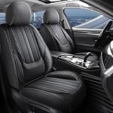 for Lexus RX450h Seat Covers,Premium Nappa Leather Car Seat Cover fit Lexus RX 450h 2010-2021 2022,Full Set Waterproof Breathable Comfort Vehicle Cushion Durable Car 5-Seats Covers Protector (Black)