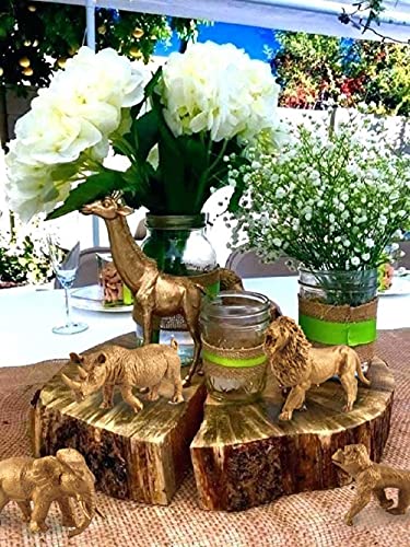 Jevenis Gold Safari Animal Birthday Centerpiece Jungle Animals Cake Decoration Jungle Party Safari Centerpiece Safari Baby Shower Decoration Jungle Baby Shower Decoration #TOP2