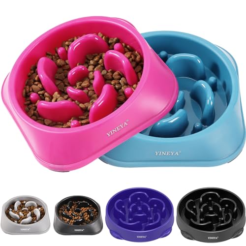 2Pcs Slow Feeder Dog Bowls Large Breed, Dog Slow Feeder Bowl, Dog Food Bowls Slow Feeder, Dog Bowl Slow Feeder, Dog Bowl That Slow Down Eating, Puzzle Dog Food Bowls, Slow Eating Dog Bowl 2Pcs Slow Feeder Dog Bowls Large Breed, Dog Slow Feeder Bowl, Dog Food Bowls Slow Feeder, Dog Bowl Slow Feeder, Dog Bowl That Slow Down Eating, Puzzle Dog Food Bowls, Slow Eating Dog Bowl