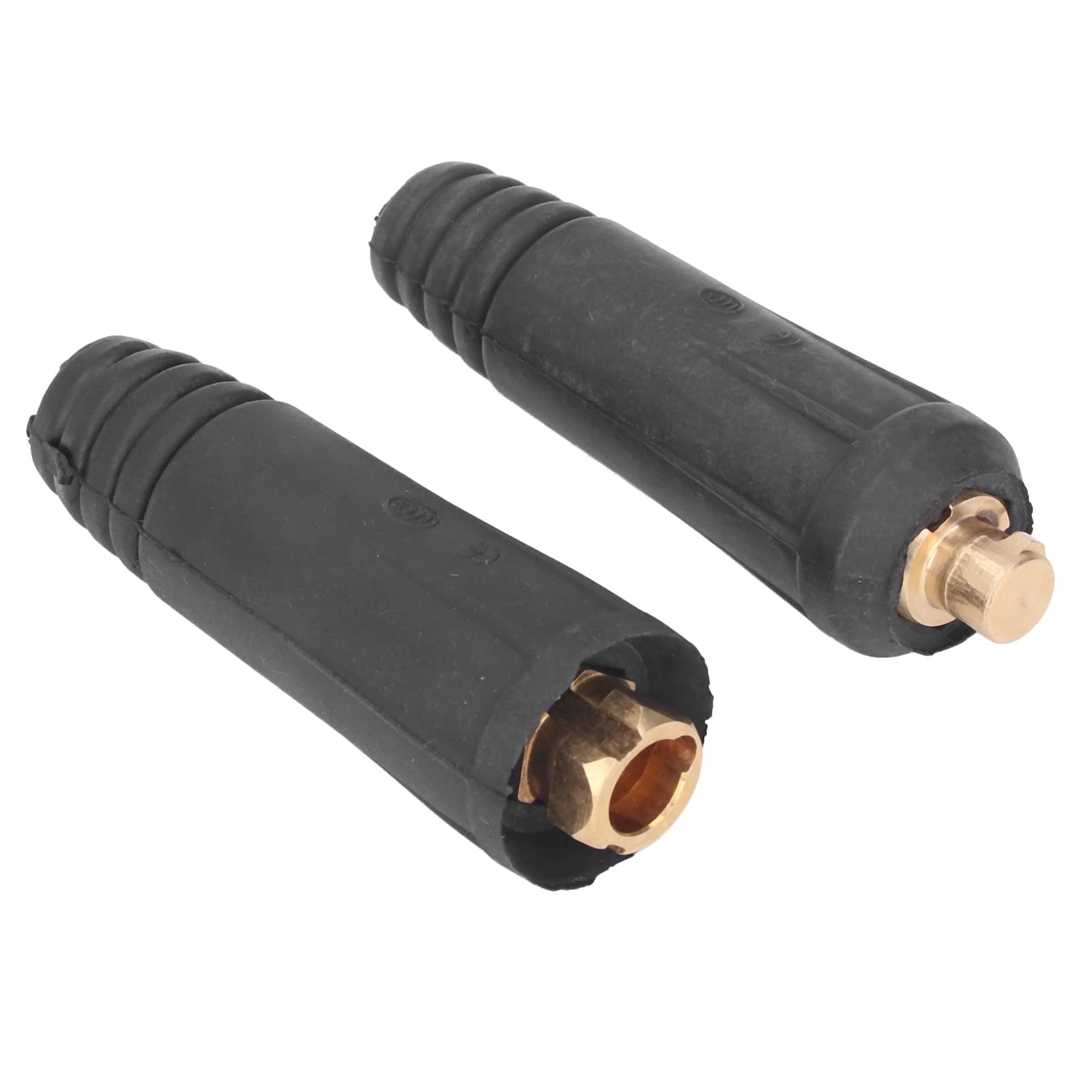 Paquete de 10 conectores de cable de soldadura resistentes con aislamiento de goma para soldadores ARC MIG TIG