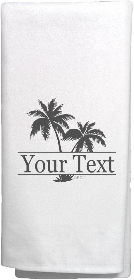 Custom Name Gifts Your Text Beach House Kitchen Decor 2 Pack Personalized Decorative Tea Towels