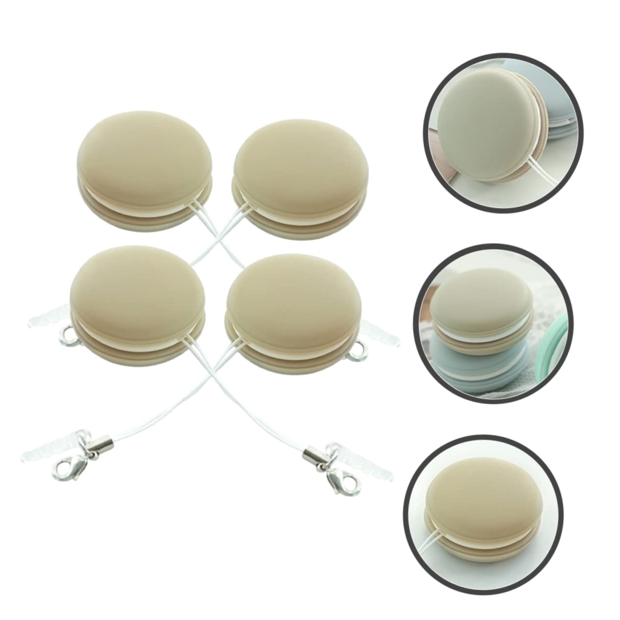 Didiseaon 20piezas Paquete De Paños De Limpieza De Pantalla Forma De Macaron Limpiador Portátil Para Pantallas De Teléfonos Tabletas y Monitores Digitales Sin Pelusa y Ligero