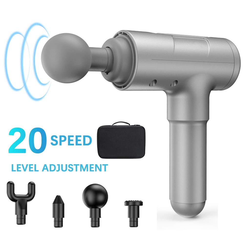 YOJINKE Muscle Massage Gun - Handheld Deep Tissue Percussion Massager Gun for Athletes, Deep Relaxation, Full Body Muscle Recovery, and Pain Relief - Cordless, Lightweight