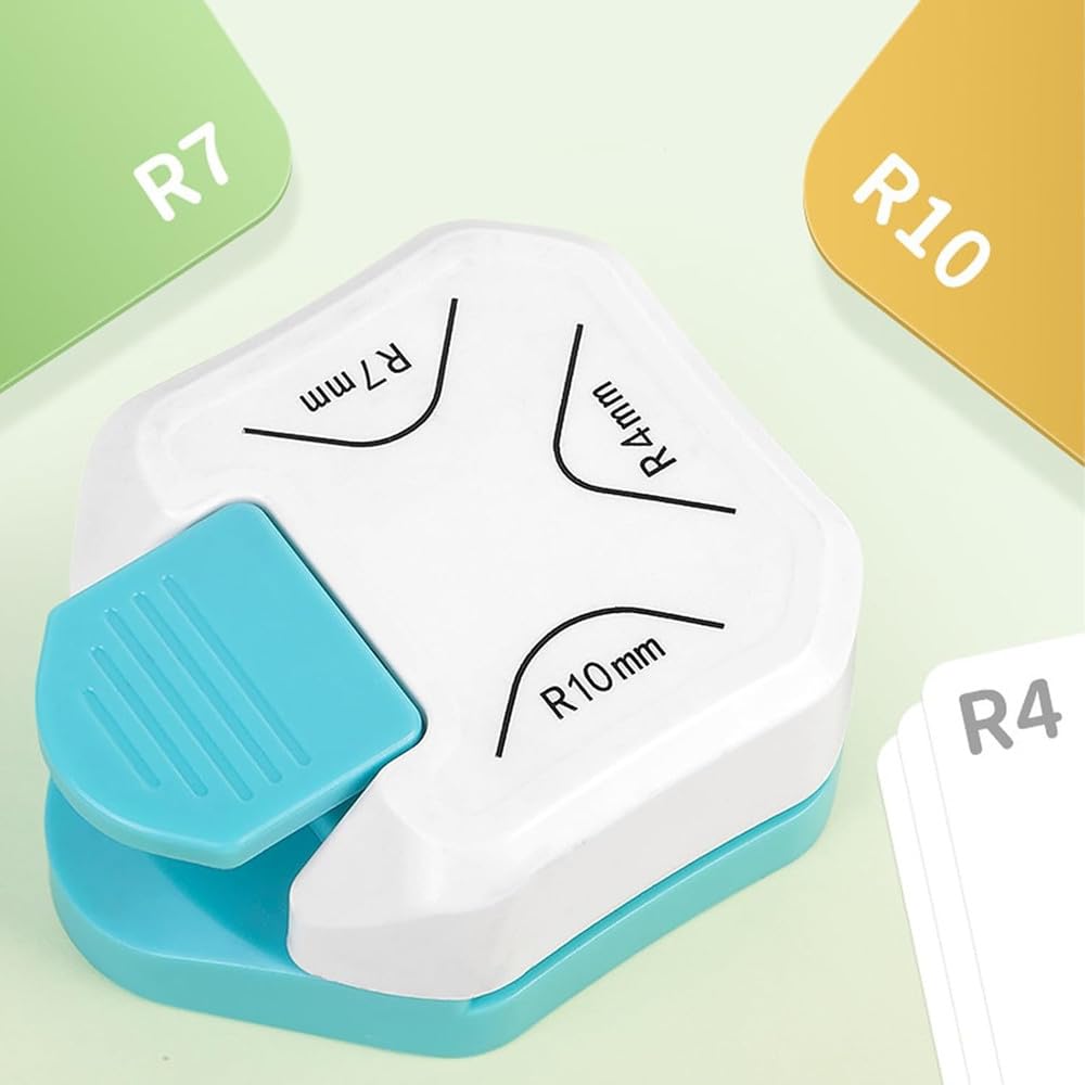 Amazon.co.jp: コーナーカッター R4mm/R7mm/R10mm 3-in-1角丸パンチ