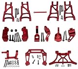 Upgrade Kit for 1/10 Traxxas Slash 2WD Stampede Rustler Bandit Aluminum Alloy Metal Parts Replacemen