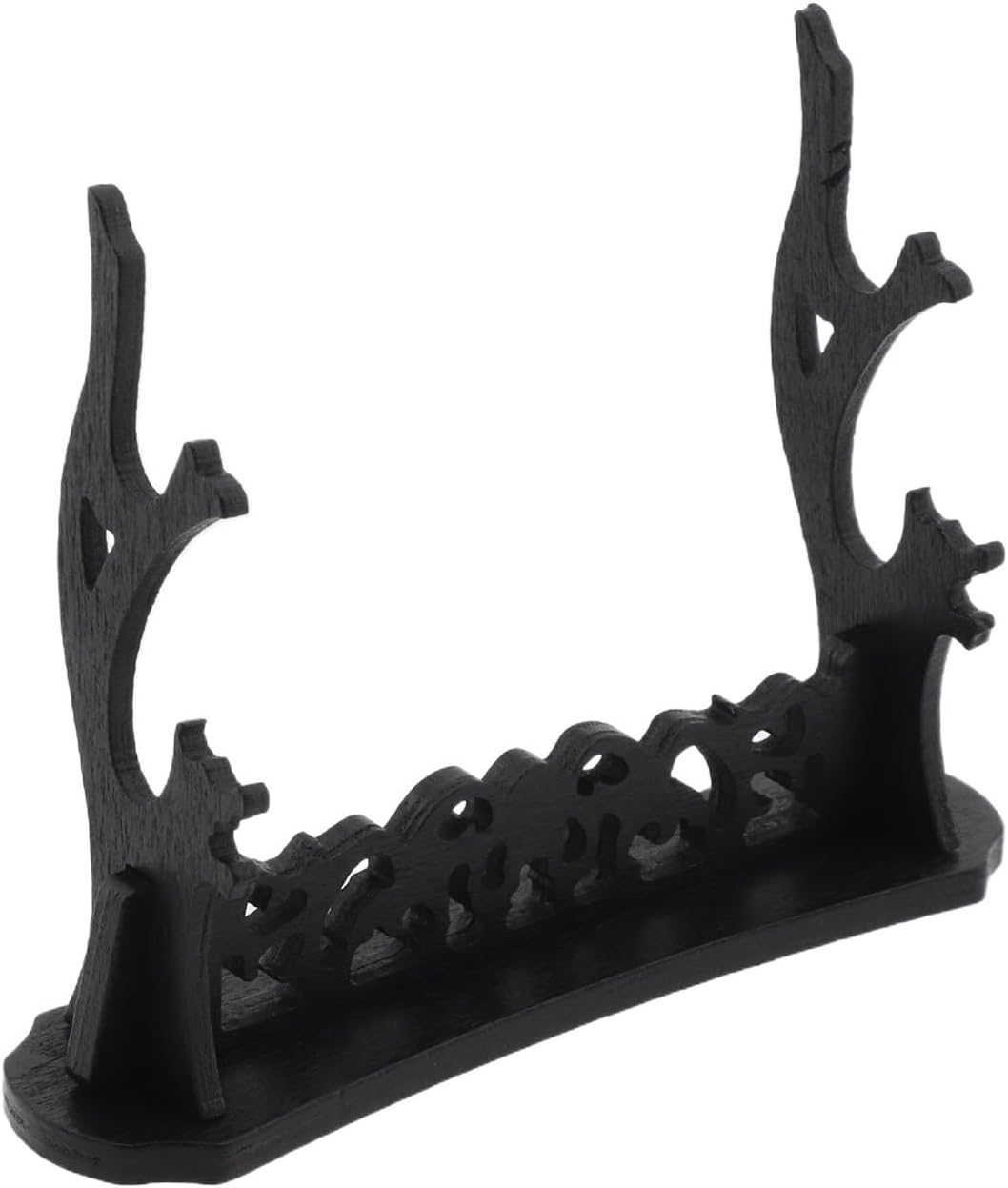 Household Double Layer Display Rack for Sword Collections, Plastic Holder Stand to Store and Showcase Swords, Knives, Daggers and Small Collectible Items