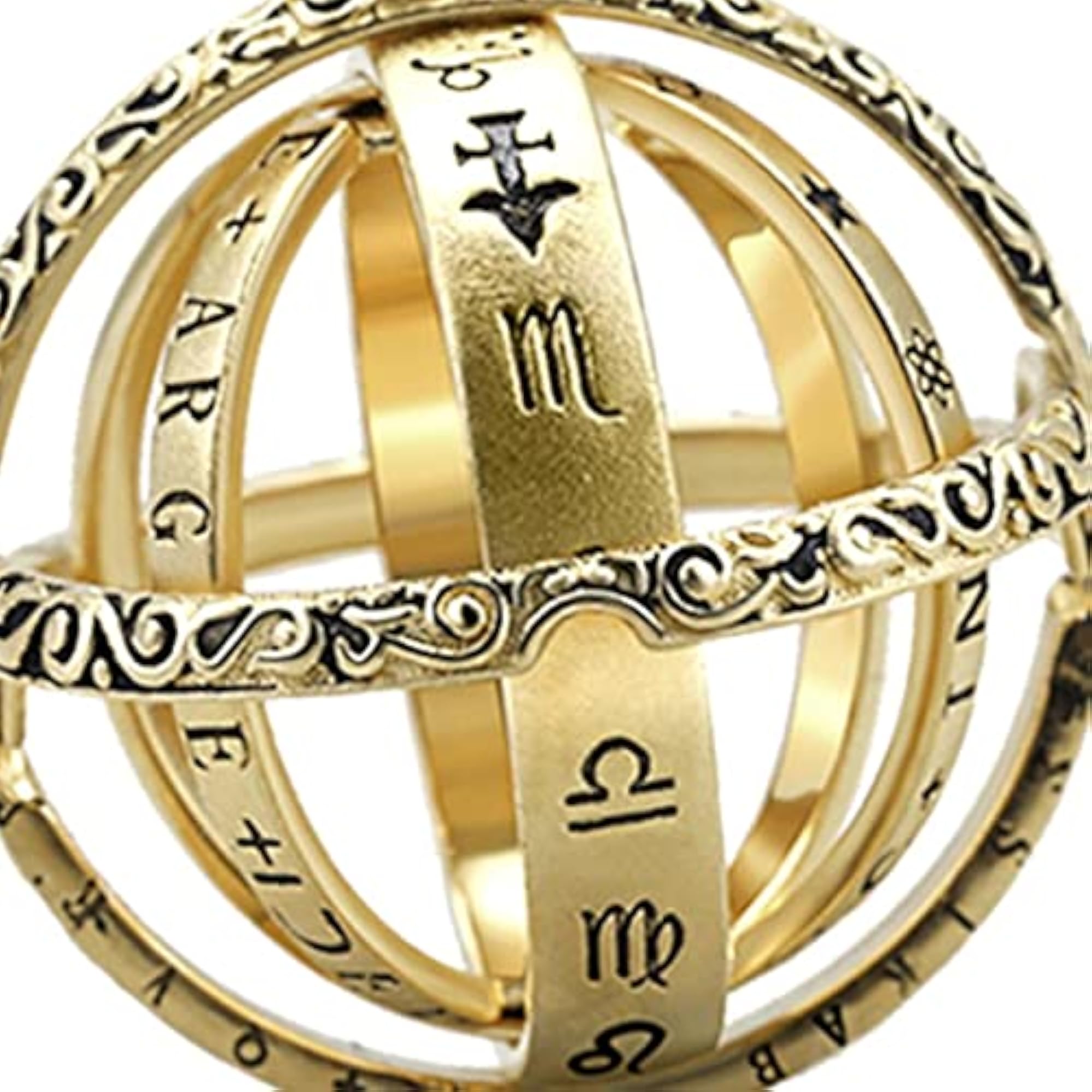 Astronomical Ball Foldable Cosmic Finger Ring, 52mm