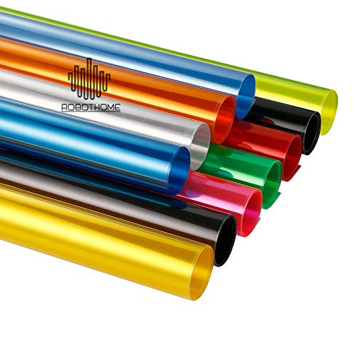 Baceyong Universal Tint Vinyl Wrap Aufkleber Scheinwerferfolie für Motorradscheinwerfer Nebelscheinwerfer Seitenmarkierungsleuchten Windschutzscheibe, wasserdichte dehnbare Schutzfolie