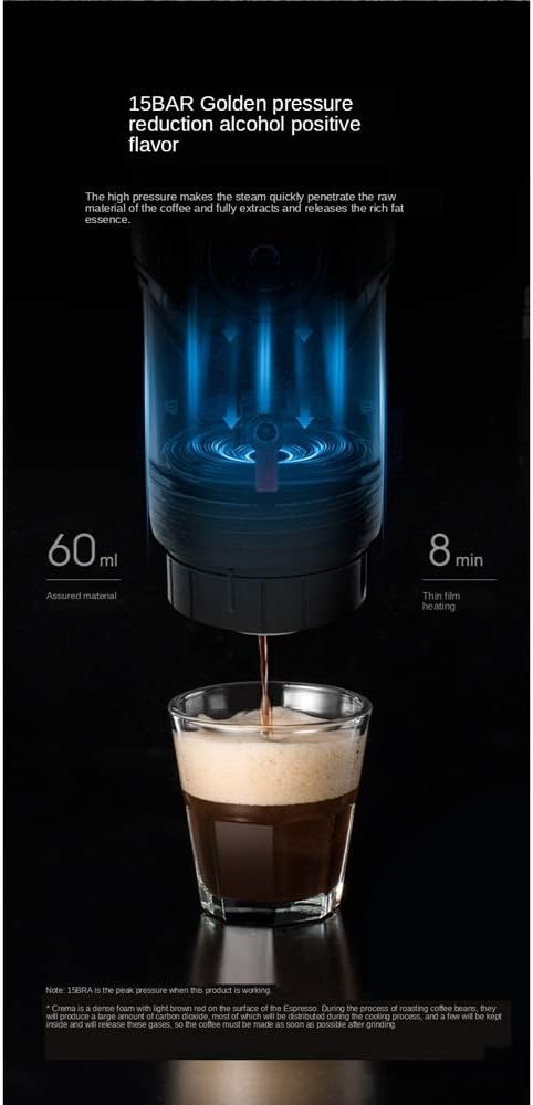 Cafetera Portátil Automática para Cápsulas con Bomba de 15 Bar miniatura 9