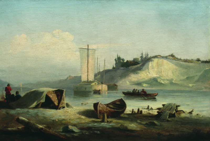 Poster la rivière par Lev Lagorio impression sur toile décoration salon 60x90cm