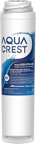 AQUACREST GXRLQR Filtro de agua en línea para debajo del fregadero, certificado NSF/ANSI 42, reemplazo para GE SmartWater Twist and Lock In-Line