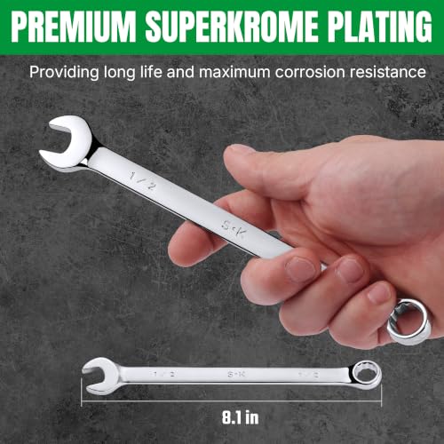 Image of SK 1 /2 inch Combination Wrench, SAE, Premium CR-V Steel
