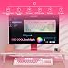 AULA S99 Gaming Keyboard, Wireless Computer Keyboards, Tri-Mode Bluetooth/2.4GHz/USB-C Custom Creamy Keyboard with Number Pad, RGB Backlit Media Knob Cute Programmable Keyboard for PC Gamer (Pink)