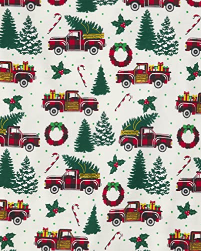 The Children's Place baby girls Family Matching Christmas Holiday Sets, Snug Fit 100% Cotton, Adult, Big Kid, Toddler, Pajama Set, Xmass Truck, XX-Large US - image 2
