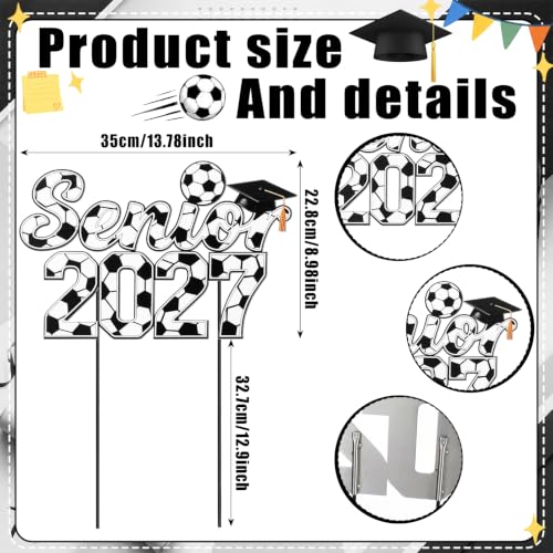 Moxweyeni Sign 2027 Decoration Soccer Yard Sign with Stakes Metal 22 Inch by Moxweyeni - Used condition - Image 3