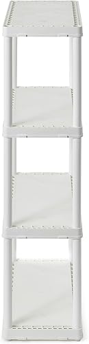 Miniatura 9 de Gracious Living Estantería de 4 niveles, resistente, de peso ligero, de 24 pulgadas, para garaje o interiores, soporta hasta 55 libras, fácil de