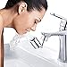 Waternymph Robinet universel de filtre anti-éclaboussures, évier d'aérateur de robinet à rotation 720 °, aérateur de robinet à double fonction aérateur à grand angle à 2 débits, 22 mm femelle