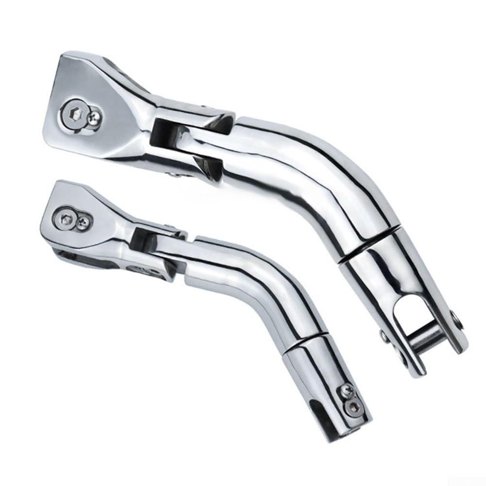 Raccordo girevole in acciaio inox 316 di grado marino per ancoraggio con configurazione a tre sezioni e doppia (20,7 cm)
