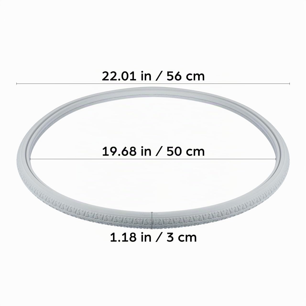 Healeved Neumáticos Sólidos De Pu Para Silla De Ruedas 24 Pulgadas Rueda Reemplazable Elástica Sin Inflado Compatible Con Modelos Comunes Para Uso Diario