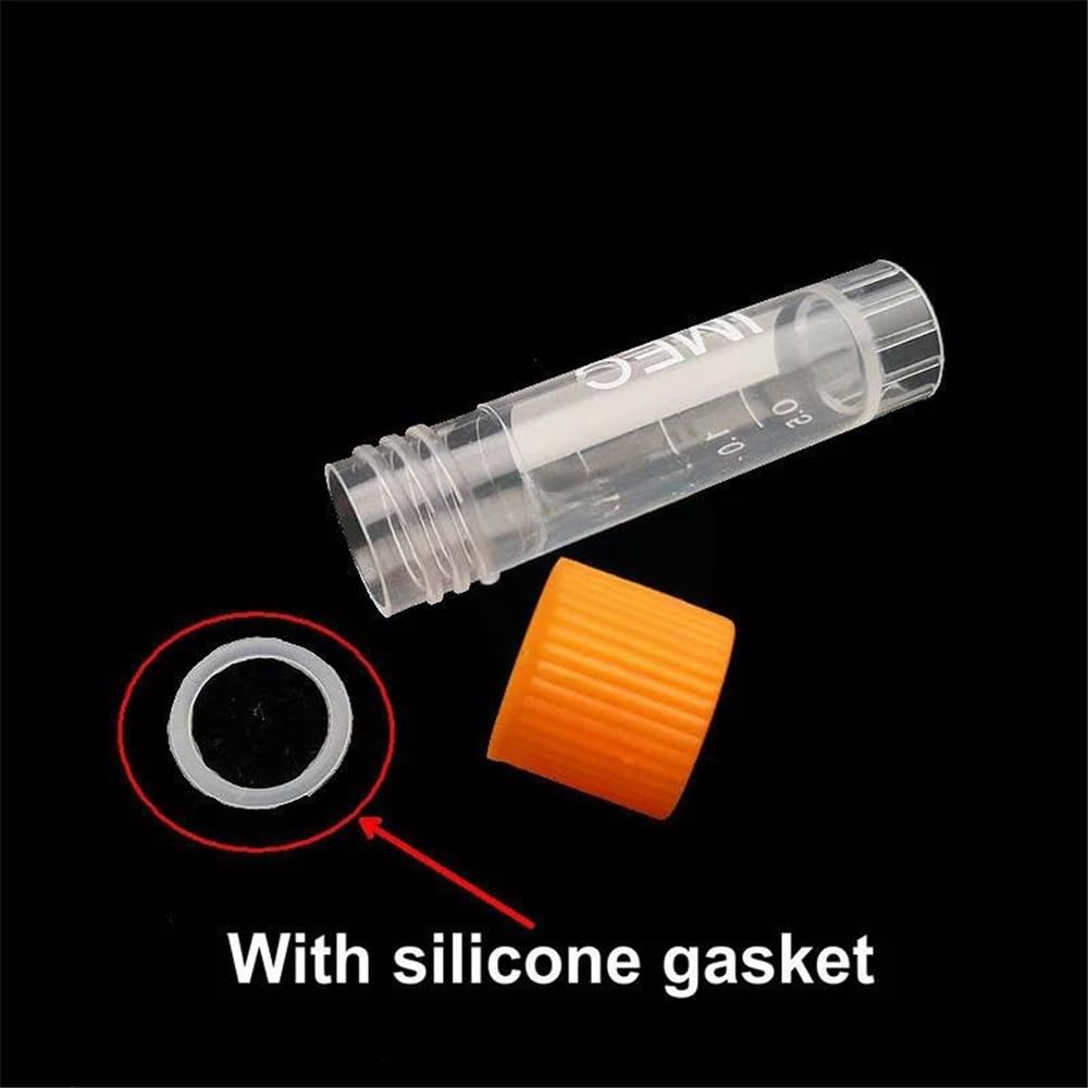 Equipos y suministros de laboratorio Lote de 500 tubos crioviales muestra plástico 1,8 ml con junta silicona