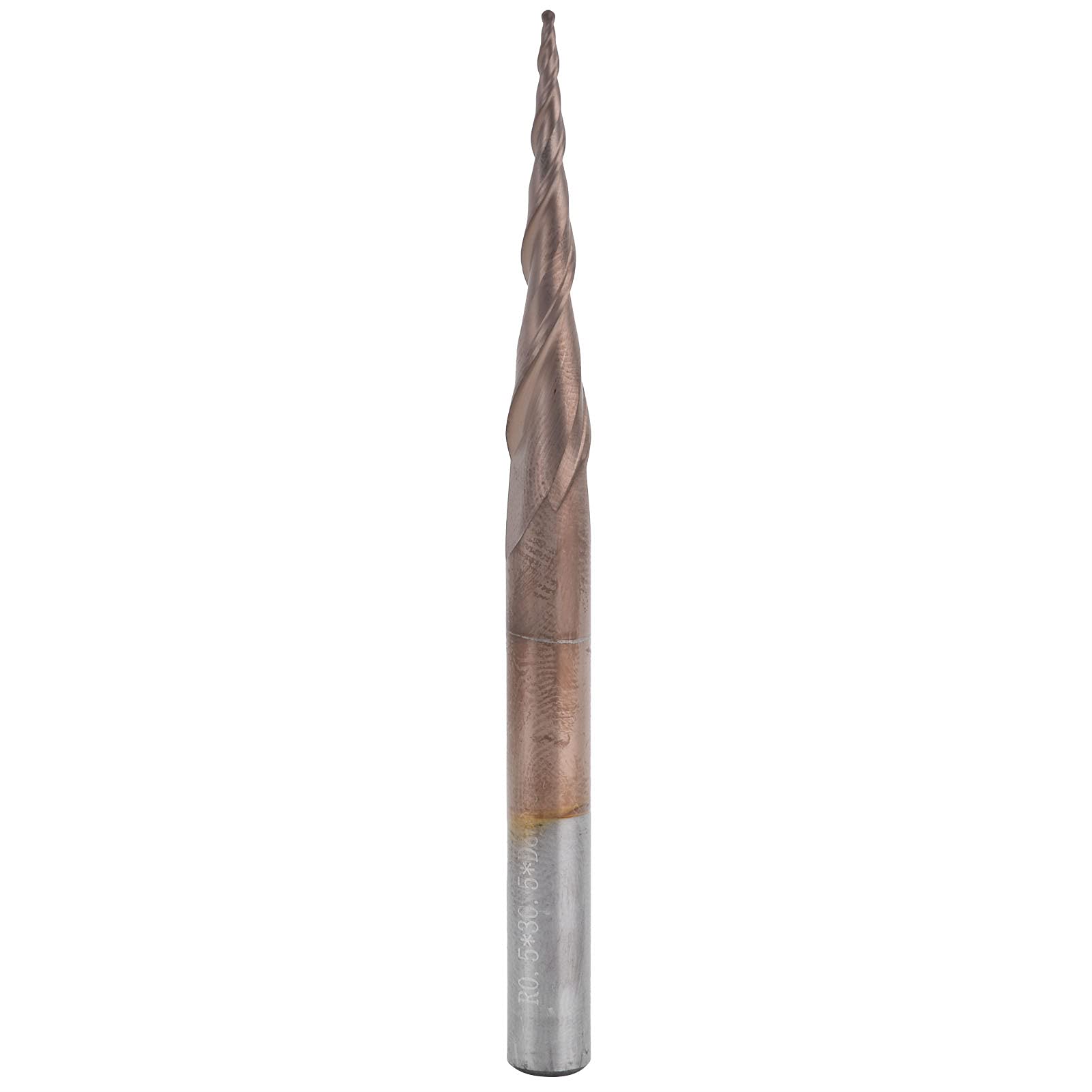 Ejoyous Fresas de Extremo Cónico Fresas de Cono de Acero de Tungsteno con Punta de Carburo Broca de Enrutador en Espiral con Punta Esférica para Cortar Fresado Ranurado en Máquinas de Grabado CNC