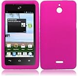 For Huawei Ascend Plus H881C Silicone Jelly Skin Cover Case Hot Pink Accessory