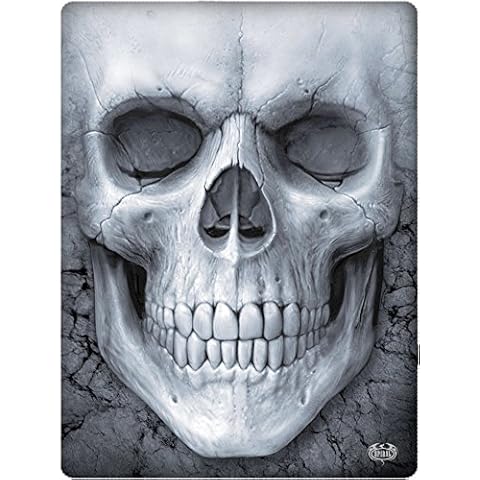 Spiral Fleece Blanket with Skull Design Cover