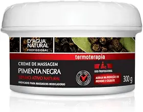 D'AGUA NATURAL Creme De Massagem Pimenta Negra D'Agua Natural 300 G