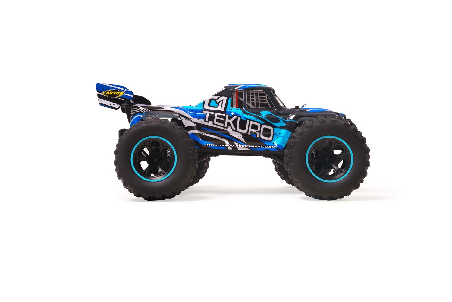 Carson 1:10 XS Tekuro 100% RTR grigio/blu – auto radiocomandata, RC buggy, incluse batterie e radiocomando, buggy off-road, 40 km/h, RC per esterni