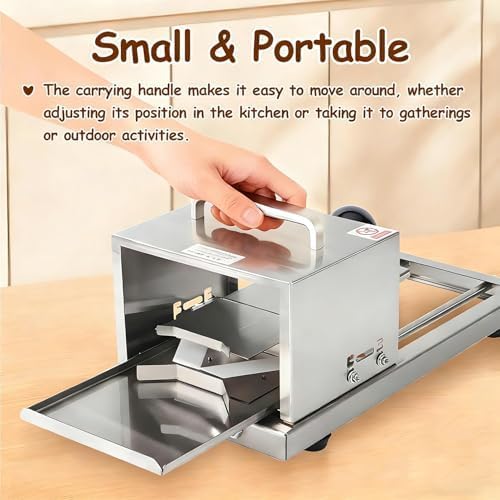 Manual Bread Slicer,Adjustable Thickness/Push-Pull Cutting Design,Portable Muffin Slicer for Cutting Even Bagels & Bun Slices