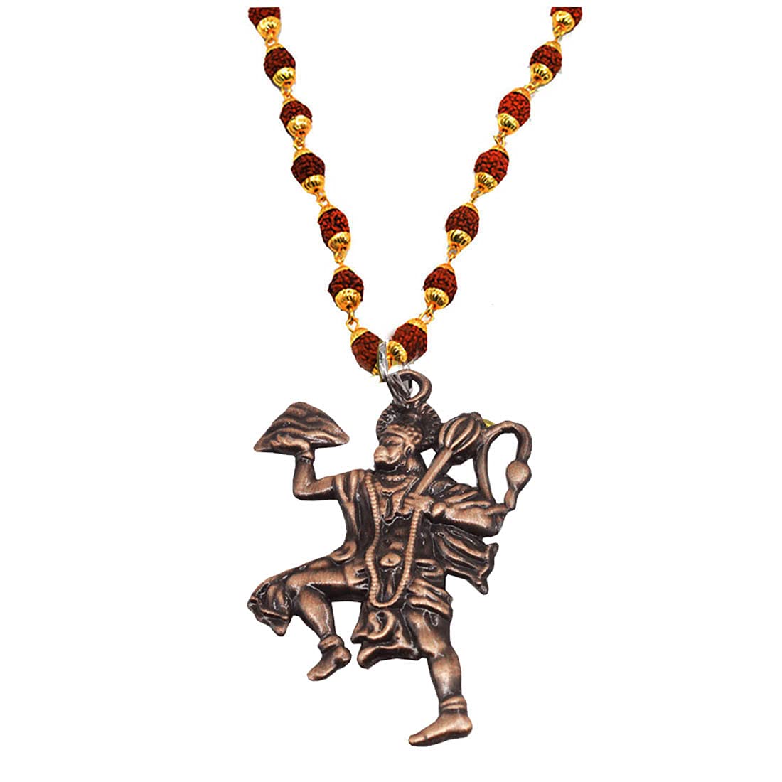 Sullery Ram Bhakat Pawan Putra Bajrang Bali Hanuman Locket with Chain Copper Copper Necklace Pendant for Men and Women (B0BQRHN8BL) Amazon Price History, Amazon Price Tracker