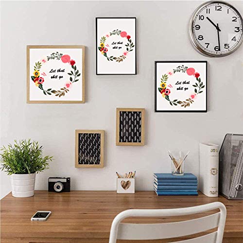 ORANDESIGNE Funny Embroidery Kit for Beginners, Stamped Cross Stitch Kits for Beginners Adults Patterned Needlepoint Embroidery Hoops Cloth Color Thread Floss Flowers Plants Cactus - Thumbnail 6