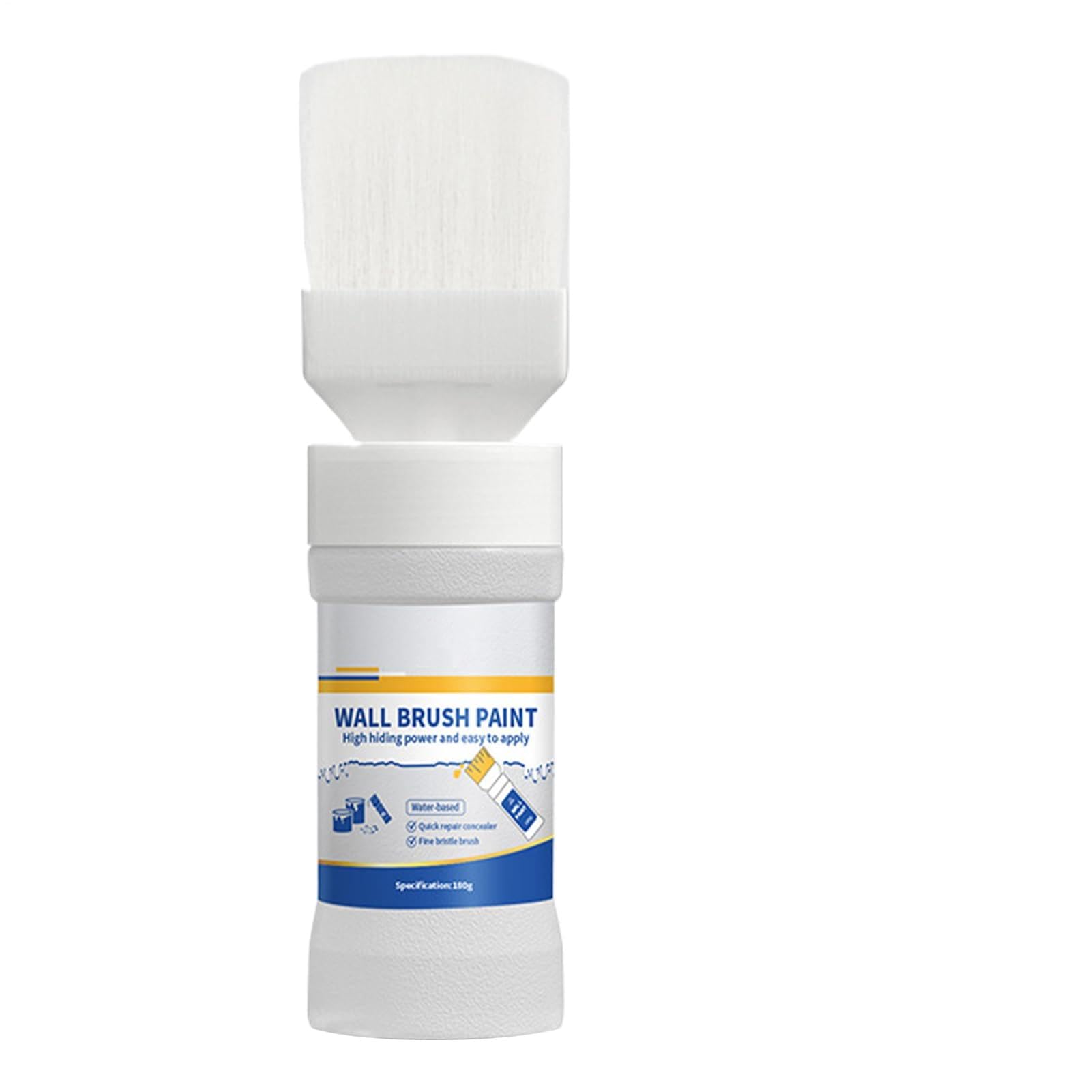 Touchup Paint for Walls - 180g Safe Wall Repair Paste fr Home, Water-Based Walls Touchup Paints with Brush, White Ceiling Paint, Interior Wall Painting Kit for Wallss | Small Scratch Repair, Easy Appl