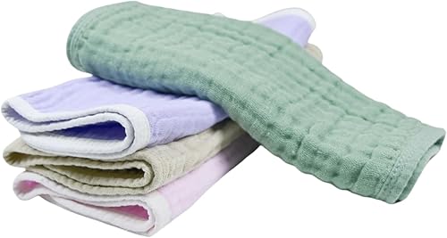 Miniatura 49 de Synrroe Paños de muselina grandes para eructos, paños de muselina para bebés niñas y niños, paquete de 10 extraabsorbentes y suaves de muselina, 6
