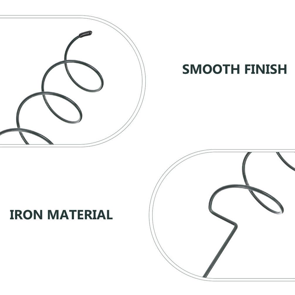 Happyyami 8pièces Support De Plante Torsadé Métal Lot de Tuteurs Spirales pour Plantes pour Jardinage Renforcement De Tiges Unique De Hauteur