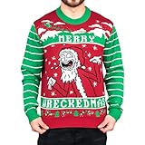 Ripple Junction Rick and Morty Merry Wreckedmas Ugly Christmas Sweater Green