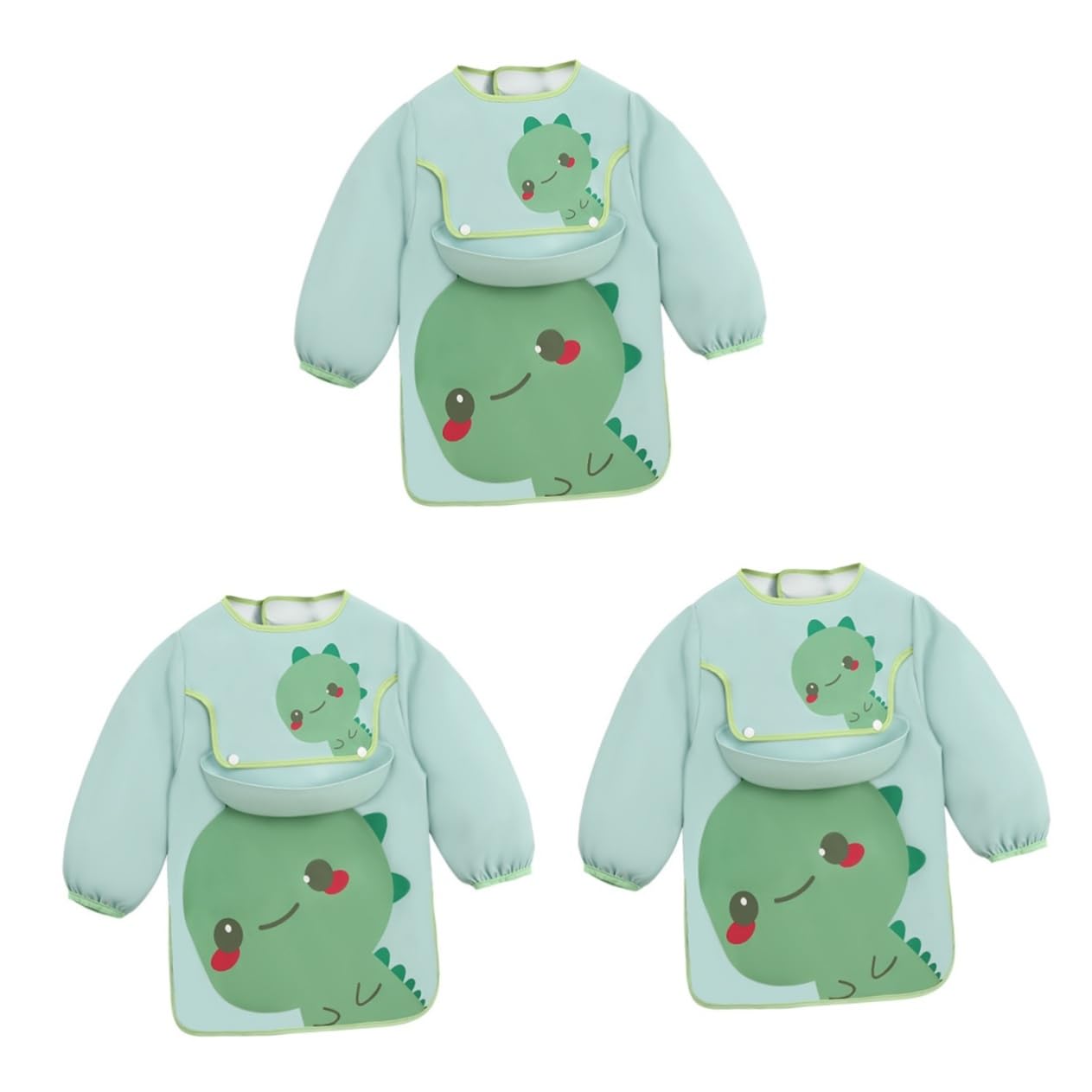 ifundom bavaglino pettorali abbigliamento grembiuli per bambini dei cartoni animati bavaglini impermeabili bambino che mangia vestiti camice da pittura per bambini Poliestere