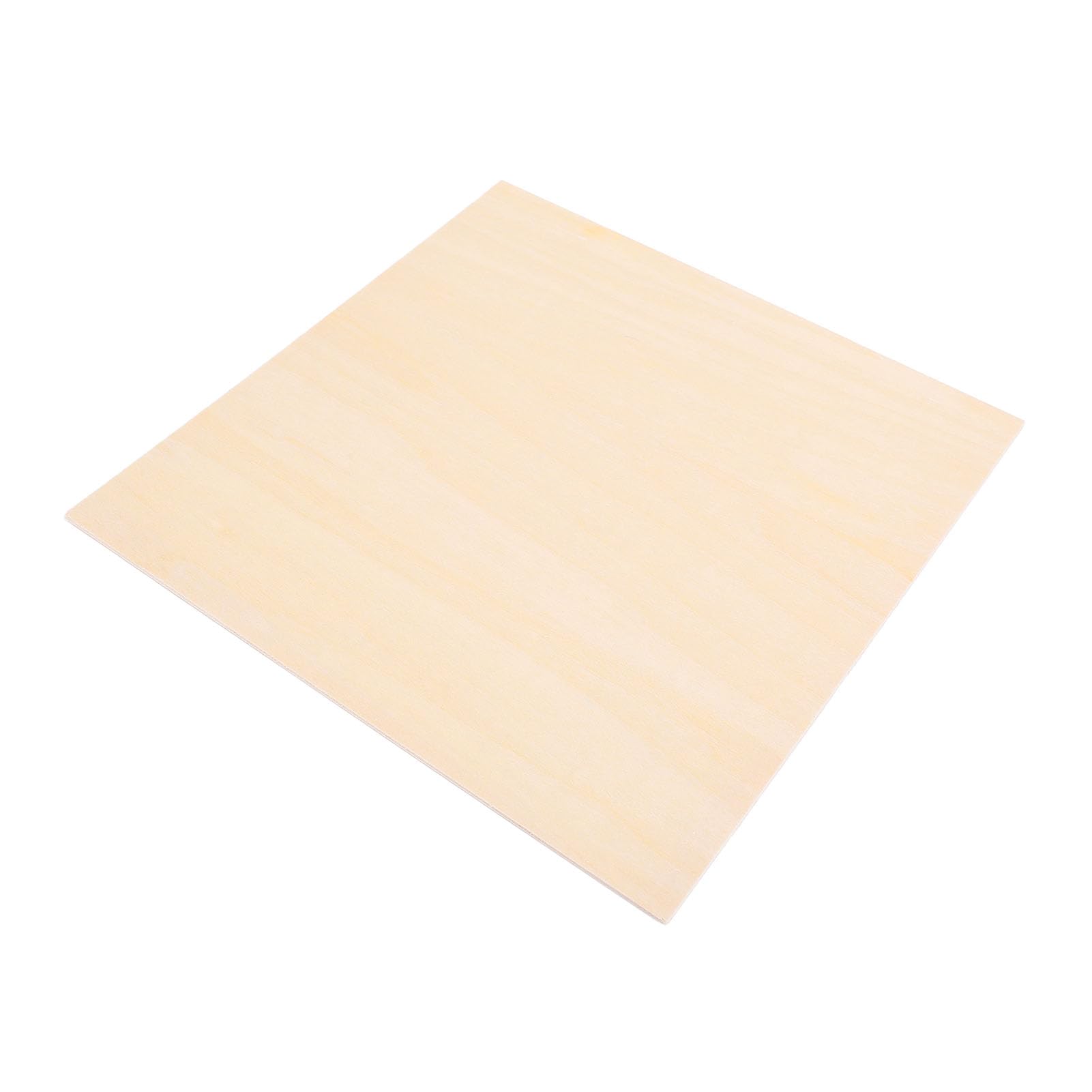 YWBL-WH Arkusze Lipowe o Grubości 3 Mm, Niedokończone Płyty ze Sklejki do Barwienia Przy Cięciu Rzemieślniczym (400x400mm)