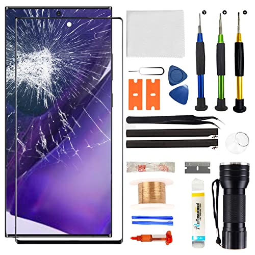 Zgxhga for Samsung Galaxy Note 20 Ultra Screen Replacement Replacement Screen for Galaxy Note 20 Ultra Series 6.9 inch Glass Replacement Kit with Repair Tools(NO OLED & Touch Digitizer)