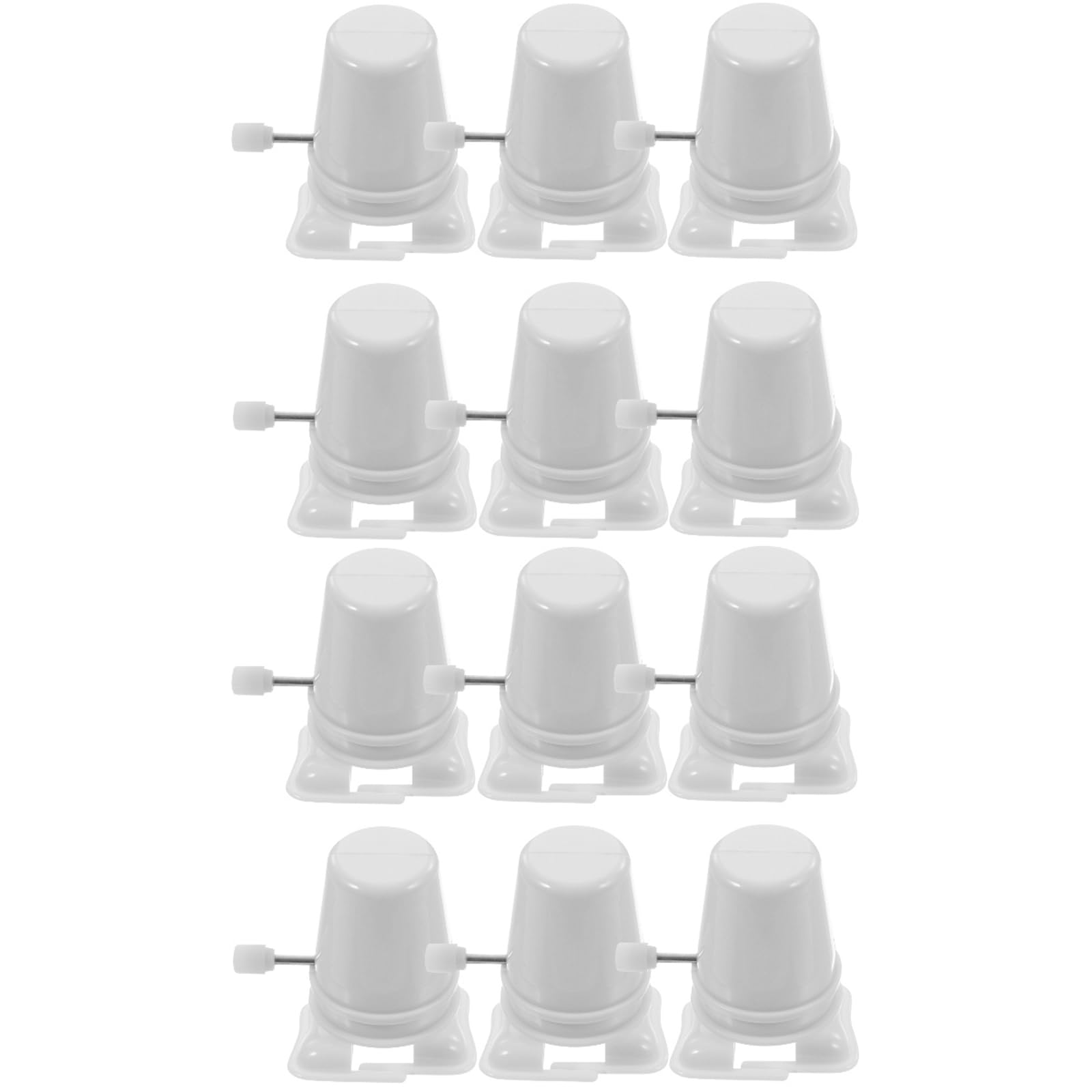 jarbins 12 Pcs Wind Up Toy Base Mechanism Wind Up Robot Toy Clockwork Legged Robot Movement Mechanism DIY Crafts Toy (White)