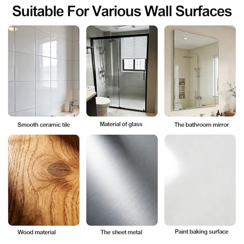 Image of Wall Mount Shower Phone Holder Waterproof,Bathroom Accessories,Waterproof Phone Case,Shower Phones Holder with Speaker,360 Rotation,Suction Cup Bathroom Case Mount Shelf (White)