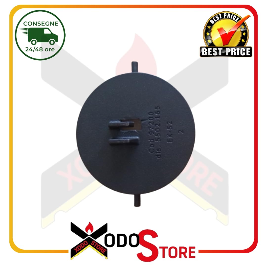 Edilkamin - Estor de humos original - Código R97200 - De hierro fundido para estufas Ecostar y Firebox - Repuesto oficial