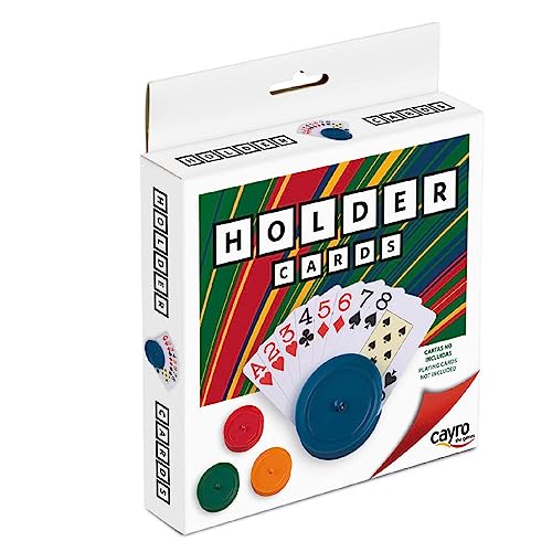 Cayro - Sujeta Cartas - + 4 Años - Pack de 4 Unidades - Accesorio Ideal para Juegos de Mesa de Niños y Adultos Que Empleen Cartas - De 1 a 4 Jugadores