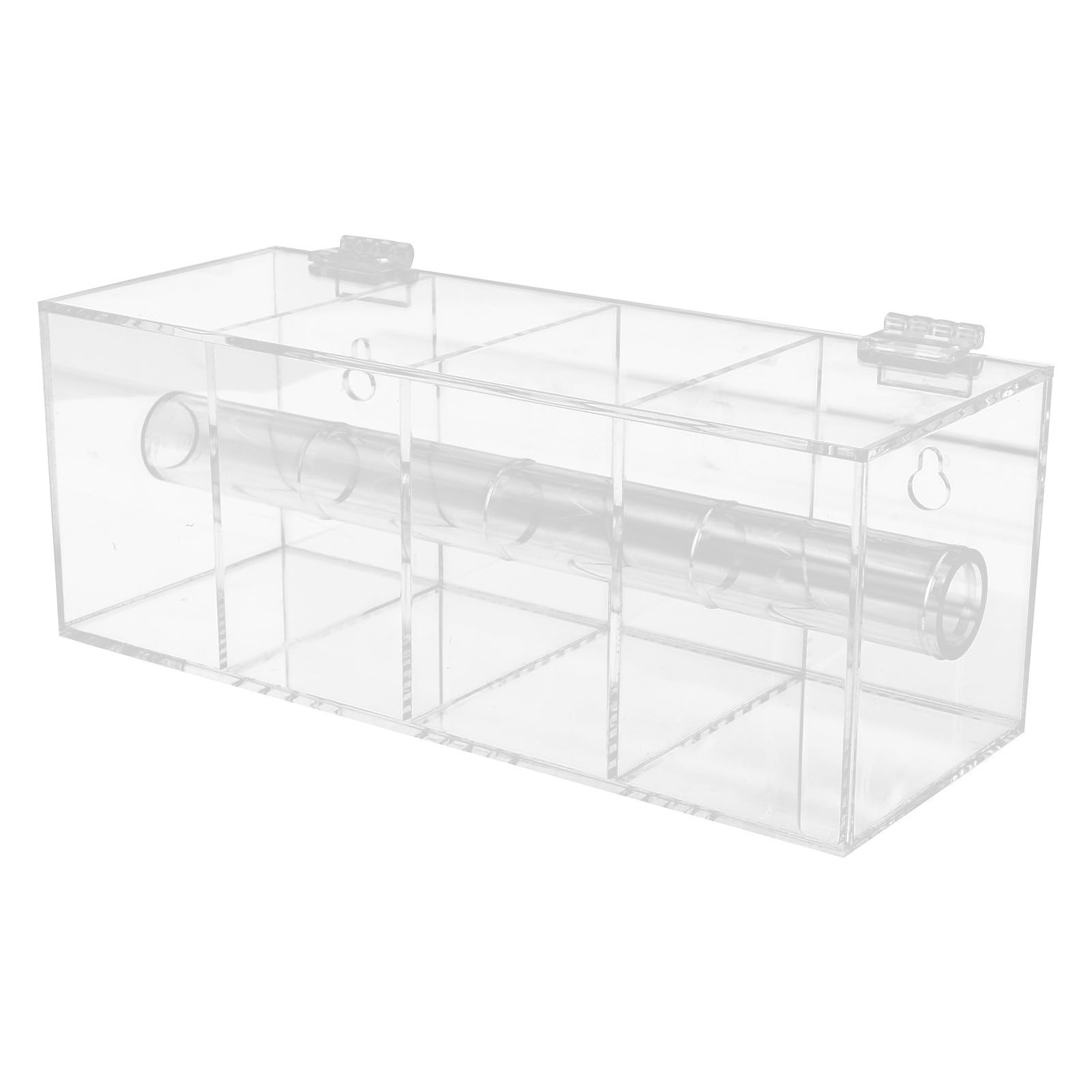 Porta Etichette e Struttura Stabile Design Verticale 4 Scomparti in Acrilico per Gestione Organizzata e Uso su Scrivania o Tavolo