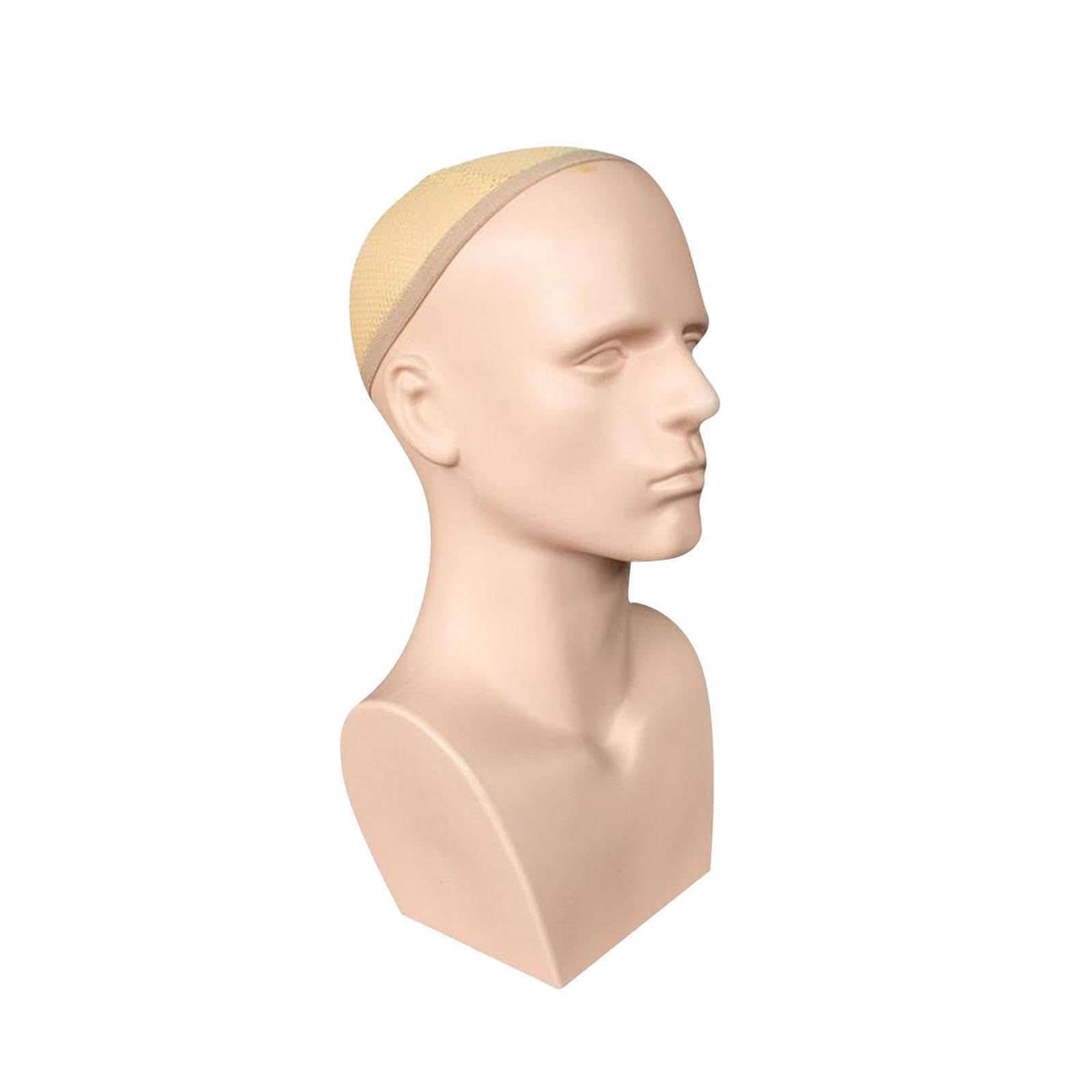 mophrati Training Mannequin Head With Shoulders Enhancing Beauty Accessories Showcase Male Hair Practice Training Mannequin Head For Hair Makeup Practice Hats Male With Shoulders For Wig Hats