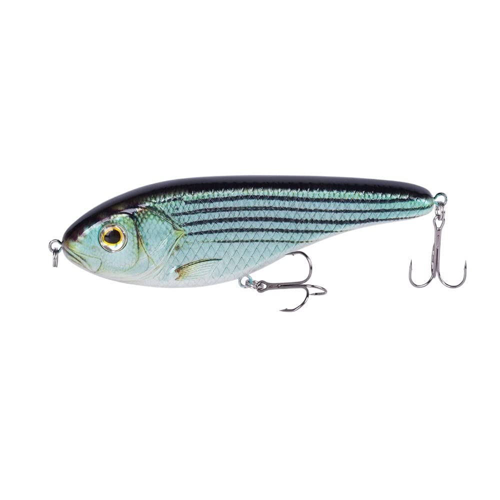 HUFFA 15cm/81g Pike Lures Slider Jerkbait Wobbler Rattle Slow Sinking Glide Jerkbait Sith Loud Sound Full Range Pike Musky Lure Tackle (Color : JKB150-04, Size : 81g)