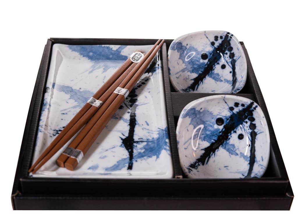 KULINA Sushi Set BLUE AND WHITE SAKURA, 6-teilig, by MIJ