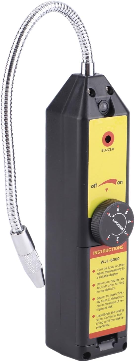 Refrigerant Freon Leak Detector with Indicator Light, and Halogen Gas Leakage Tester for HFCs CFCs CFCs Halogen R134a R410a R22a Air Condition HVAC