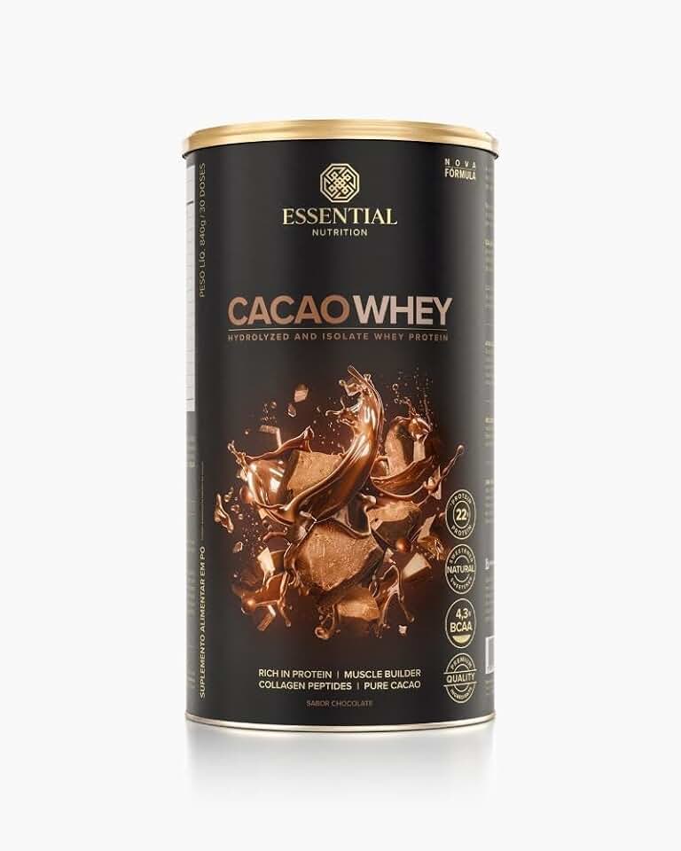 Essential Nutrition - Cacao Whey Lata 840g 30 doses