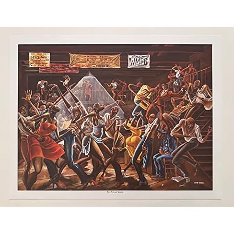 Ernie Barnes The Sugar Shack print 24.4 x 32.50 in. Cover
